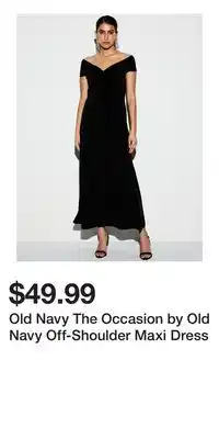 Old Navy Old Navy The Occasion by Old Navy Off-Shoulder Maxi Dress offer