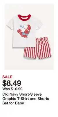 Old Navy Old Navy Short-Sleeve Graphic T-Shirt and Shorts Set for Baby offer