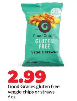 Hy-Vee Good Graces gluten free veggie chips or straws offer