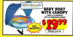 Ollie's BABY BOAT WITH CANOPY offer