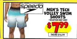 Ollie's MEN'S TECH VOLLEY SWIM SHORTS offer