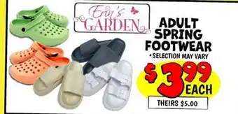 Ollie's ADULT SPRING FOOTWEAR offer