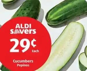 Aldi Cucumbers Pepinos offer