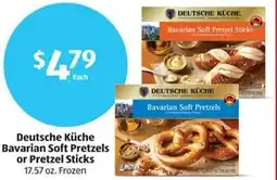Aldi Bavarian Soft Pretzels or Pretzel Sticks offer