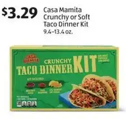 Aldi Casa Mamita Crunchy or Soft Taco Dinner Kit offer