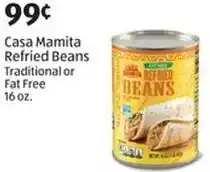 Aldi Casa Mamita Refried Beans Traditional or Fat Free offer