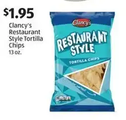Aldi Clancy's Restaurant Style Tortilla Chips offer