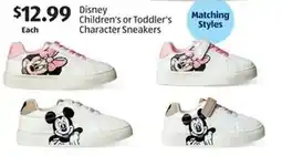Aldi Disney Children's or Toddler's Character Sneakers offer