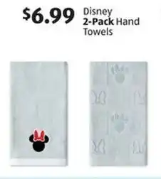 Aldi Disney 2-Pack Hand Towels offer