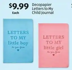 Aldi Decopapier Letters to My Child Journal offer