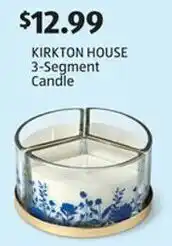Aldi KIRKTON HOUSE 3-Segment Candle offer