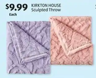 Aldi KIRKTON HOUSE Sculpted Throw offer
