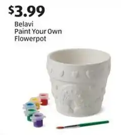 Aldi Belavi Paint Your Own Flowerpot offer