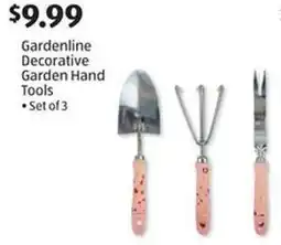 Aldi Gardenline Decorative Garden Hand Tools offer