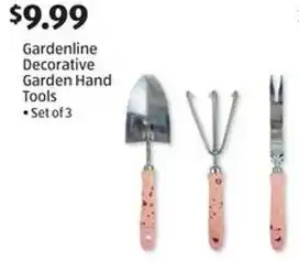 Aldi Gardenline Decorative Garden Hand Tools offer