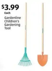 Aldi Gardenline Children's Gardening Tool offer