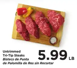 Food 4 Less Untrimmed Tri-Tip Steaks offer