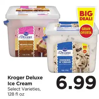 Food 4 Less Kroger Deluxe Ice Cream offer