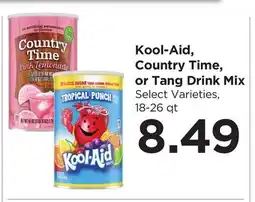 Food 4 Less Kool-Aid, Country Time, or Tang Drink Mix offer
