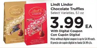 Food 4 Less Lindt Lindor Chocolate Truffles offer
