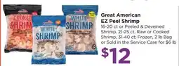 Food 4 Less Great American EZ Peel Shrimp offer