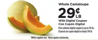 Food 4 Less Whole Cantaloupe offer