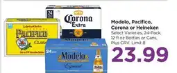 Food 4 Less Modelo, Pacifico, Corona or Heineken offer