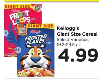 Food 4 Less Kellogg's Giant Size Cereal offer