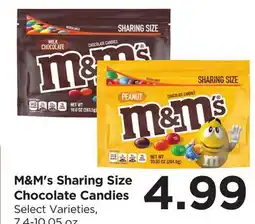 Food 4 Less M & M' s Sharing Size Chocolate Candies offer