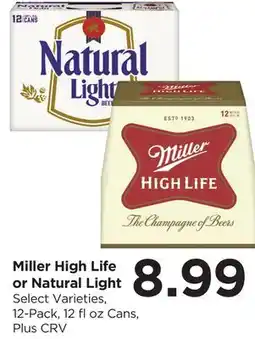 Food 4 Less Miller High Life or Natural Light offer
