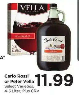 Food 4 Less Carlo Rossi or Peter Vella offer