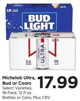 Food 4 Less Michelob Ultra, Bud or Coors offer