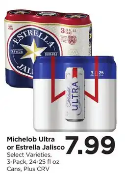 Food 4 Less Michelob Ultra or Estrella Jalisco offer