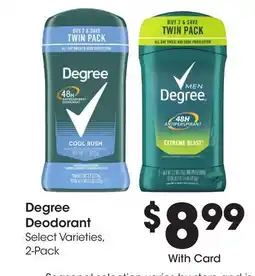 Ralphs Degree Deodorant offer