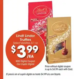 Ralphs Lindt Lindor Truffles offer