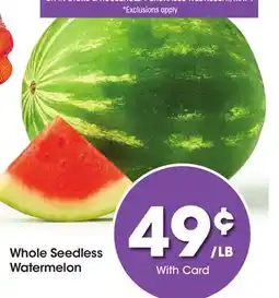 Ralphs Whole Seedless Watermelon offer