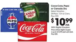 Ralphs Coca-Cola, Pepsi or Canada Dry offer