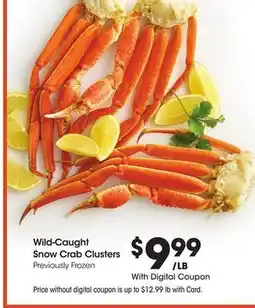 Ralphs Wild-Caught Snow Crab Clusters offer