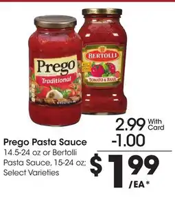 Ralphs Prego Pasta Sauce offer