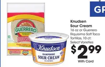 Ralphs Knudsen Sour Cream offer