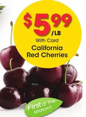 Ralphs California Red Cherries offer