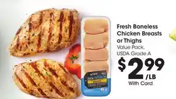 Ralphs Fresh Boneless Chicken Breasts or Thighs offer