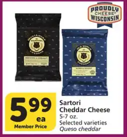 Vons Sartori Cheddar Cheese offer