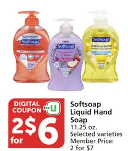 Vons Softsoap Liquid Hand Soap offer