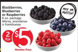 Vons Blackberries, Blueberries or Raspberries offer