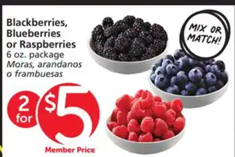 Vons Blackberries, Blueberries or Raspberries offer