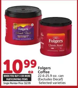 Vons Folgers Coffee offer