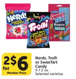 Vons Nerds, Trolli or SweeTart Candy offer