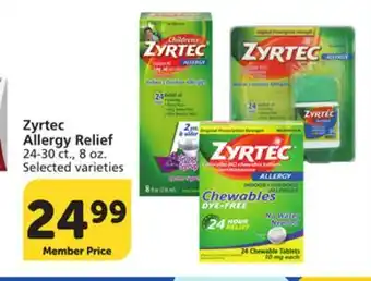 Vons Zyrtec Allergy Relief offer