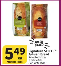Vons Signature SELECT Artisan Bread offer